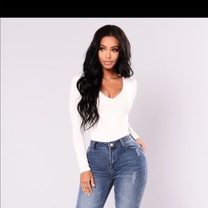 Fashion Nova Ivory Tee